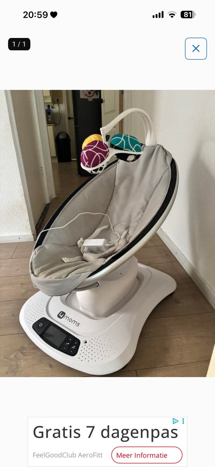 4 Moms, Ophalen, Zo goed als nieuw
