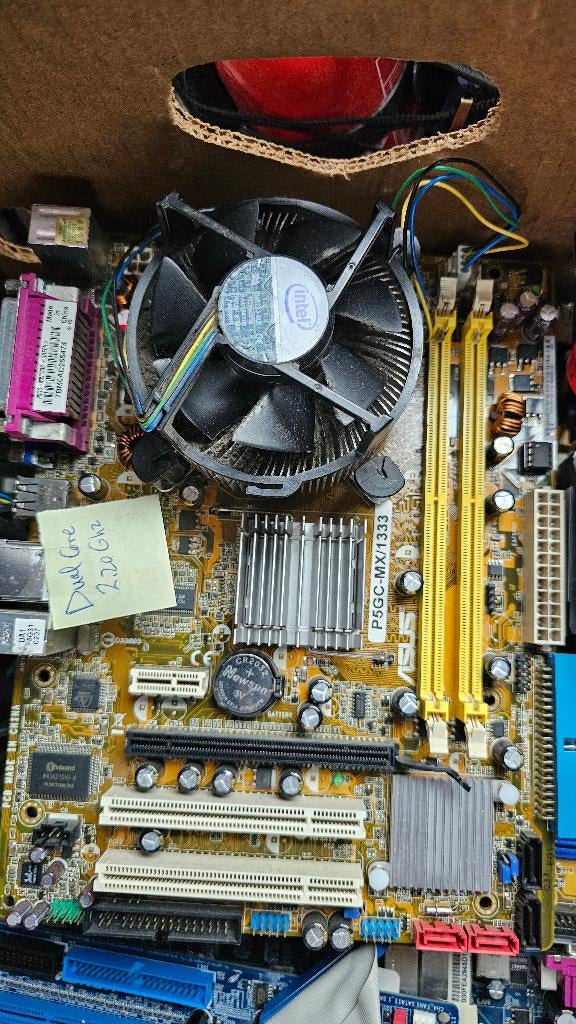 Asus P5GC-MX 333, Computers en Software, Moederborden, Gebruikt, Micro-ATX, Intel, Socket 775
