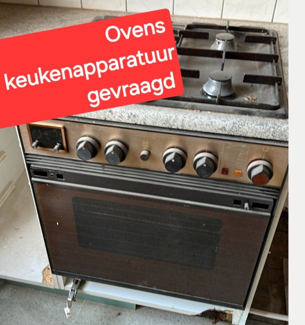 oven fornuis gevraagd oude metalen, Ophalen of Verzenden, 60 cm of meer