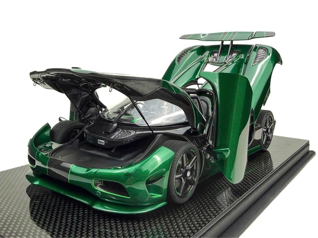 Koenigsegg Agera S Goblin Green Carbon 1:18 FrontiArt PRE-OR, Hobby en Vrije tijd, Modelauto's | 1:18, Ophalen of Verzenden, Nieuw
