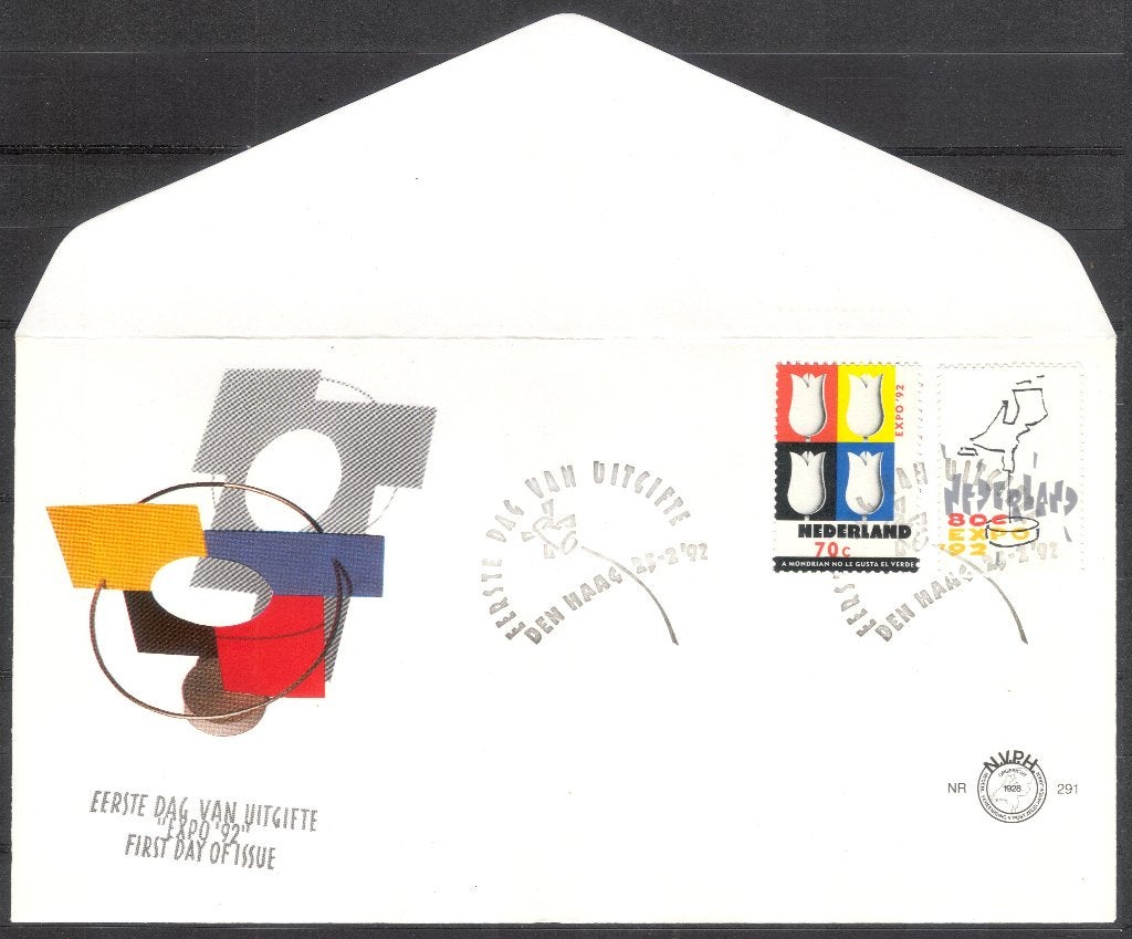 E291 - Expo '92, Verzenden, Onbeschreven, Nederland