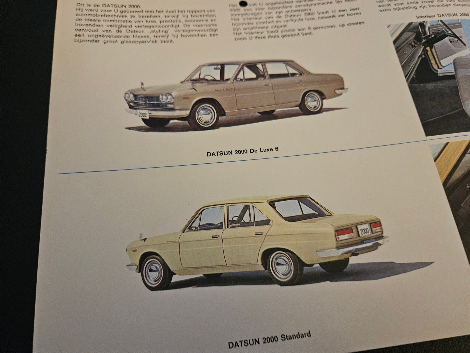 Brochure Datsun 2000, Ophalen of Verzenden, Zo goed als nieuw, Overige merken