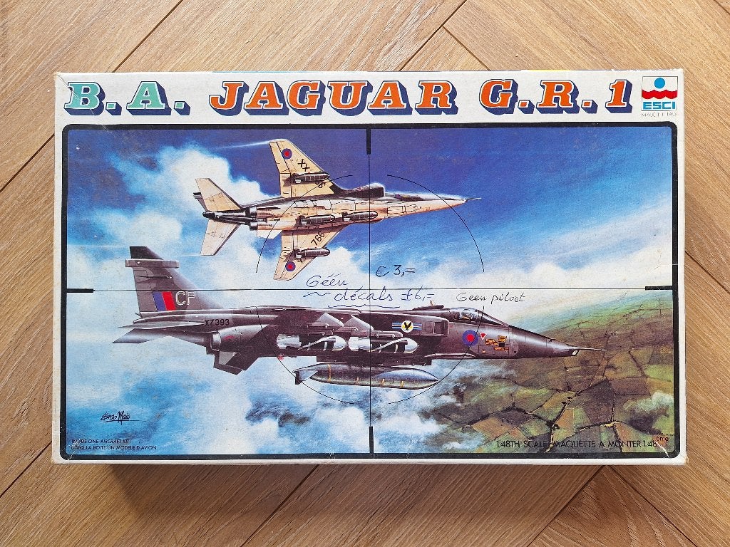 1:48 / 1/48 ESCI B.A. Jaguar G.R.1, Overige merken, Ophalen of Verzenden, Zo goed als nieuw, Groter dan 1:72