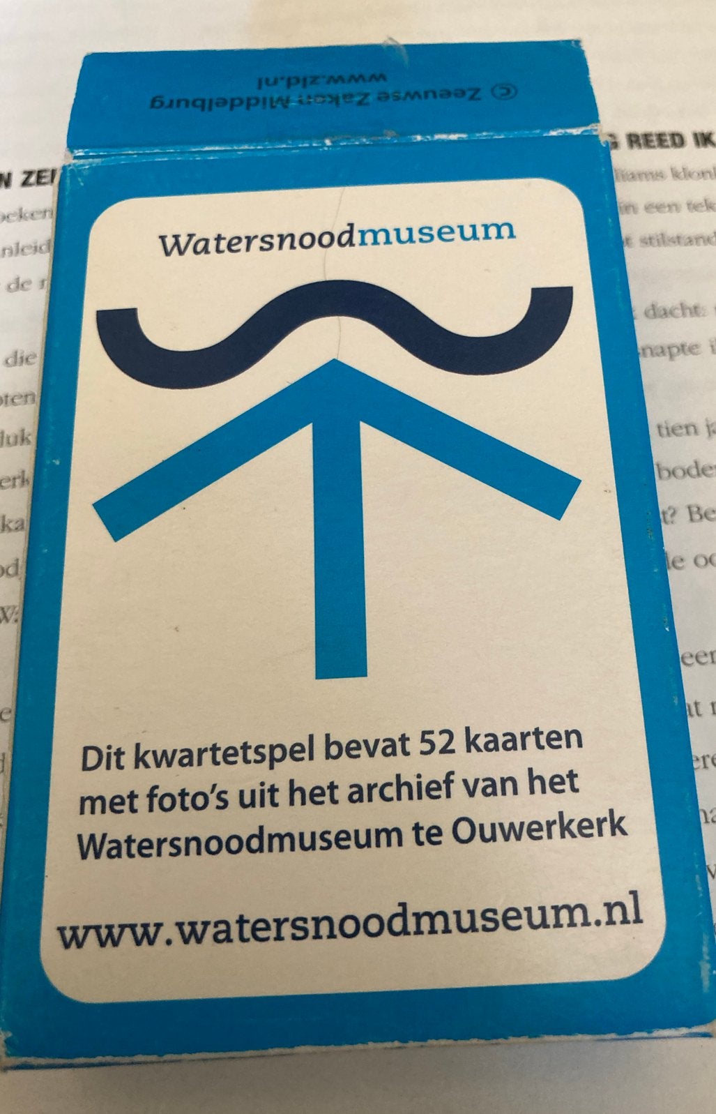 Watersnoodmuseum kwartetspel herinneren,leren, vooruitkijken, Ophalen of Verzenden, Gebruikt