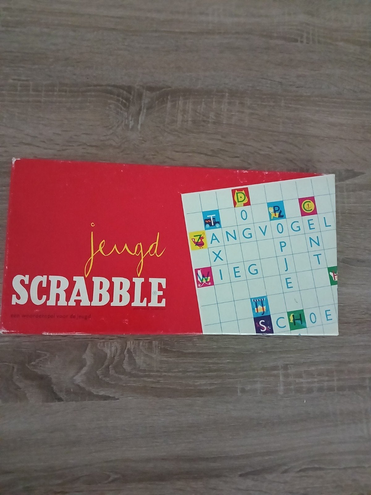 Jeugd Scrabble - Klassiek woordspel voor jong en oud, Drie of vier spelers, Ophalen of Verzenden, Gebruikt, Parker Brothers