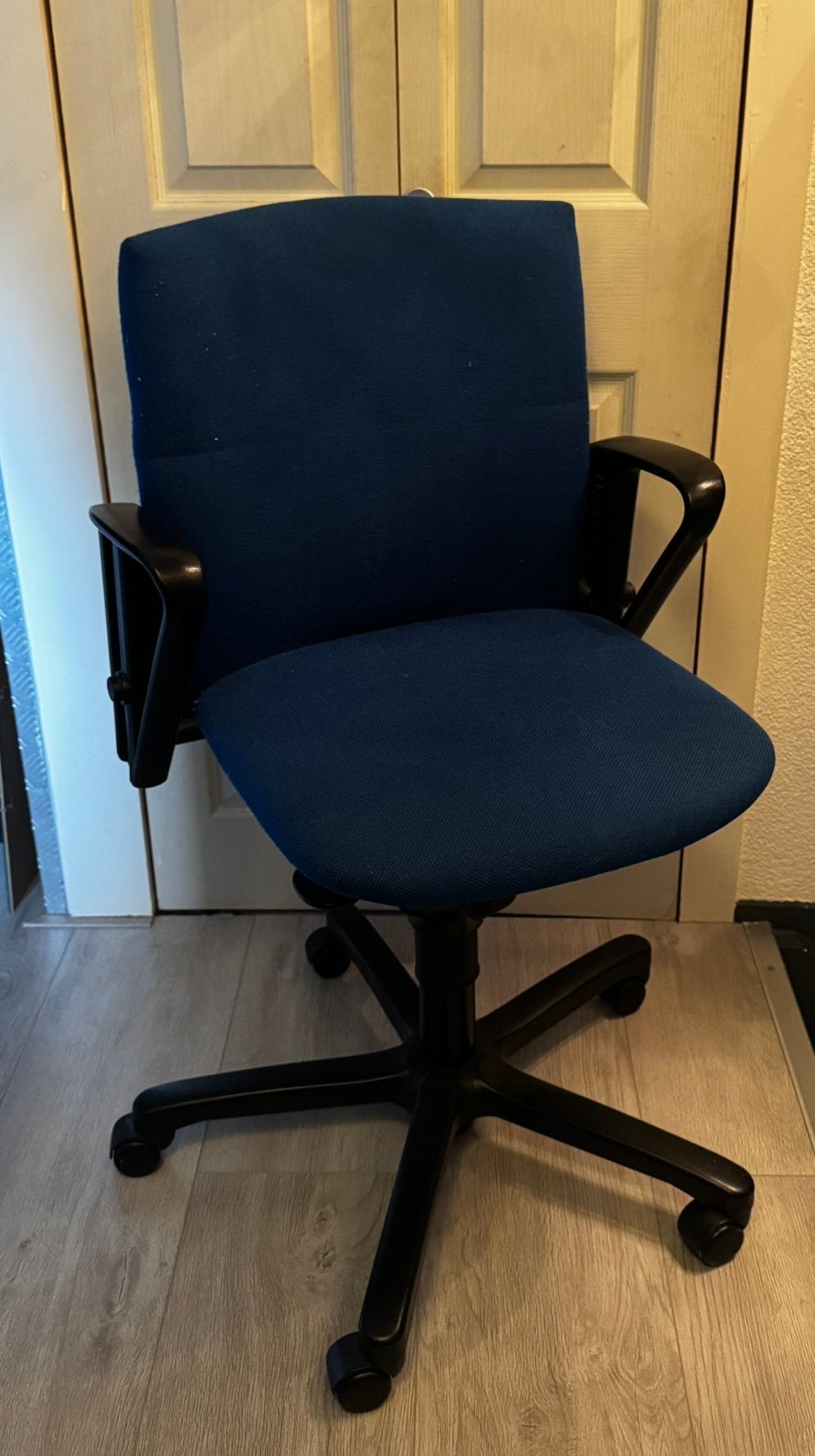 Bureaustoel, Ophalen, Gebruikt, Blauw, Bureaustoel