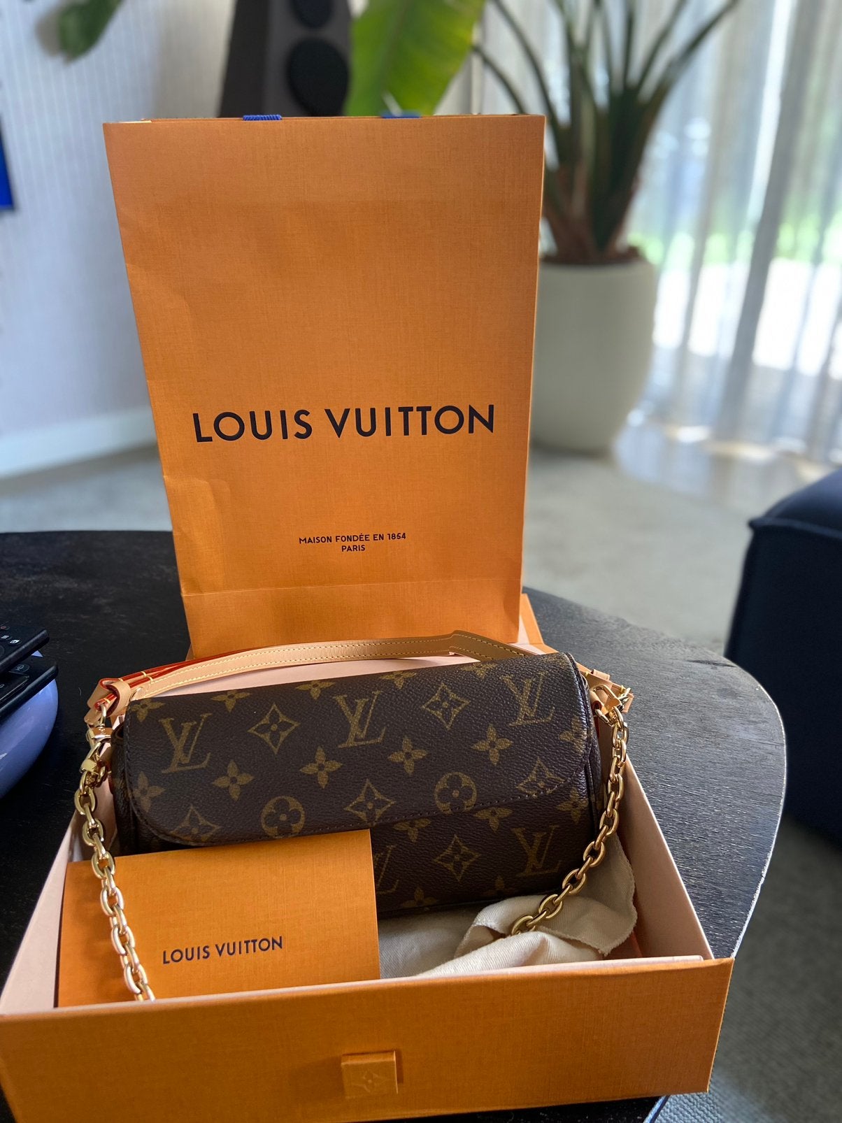 Ivy Wallet On Chain Bag Louis Vuitton (M81911), Ophalen, Nieuw, Bruin, Handtas