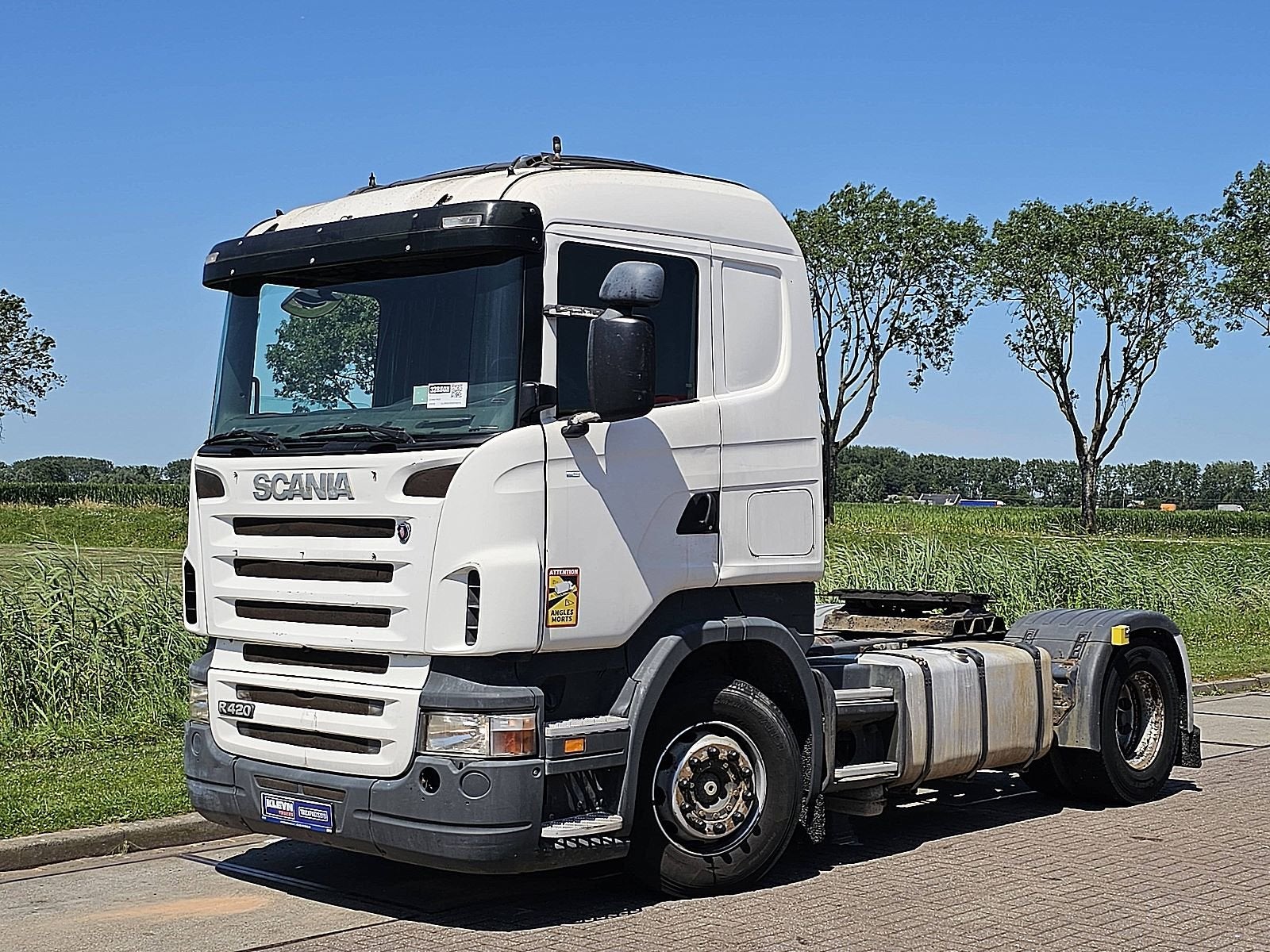 SCANIA R420, Auto's, Standkachel, Scania, Wit, Bedrijf