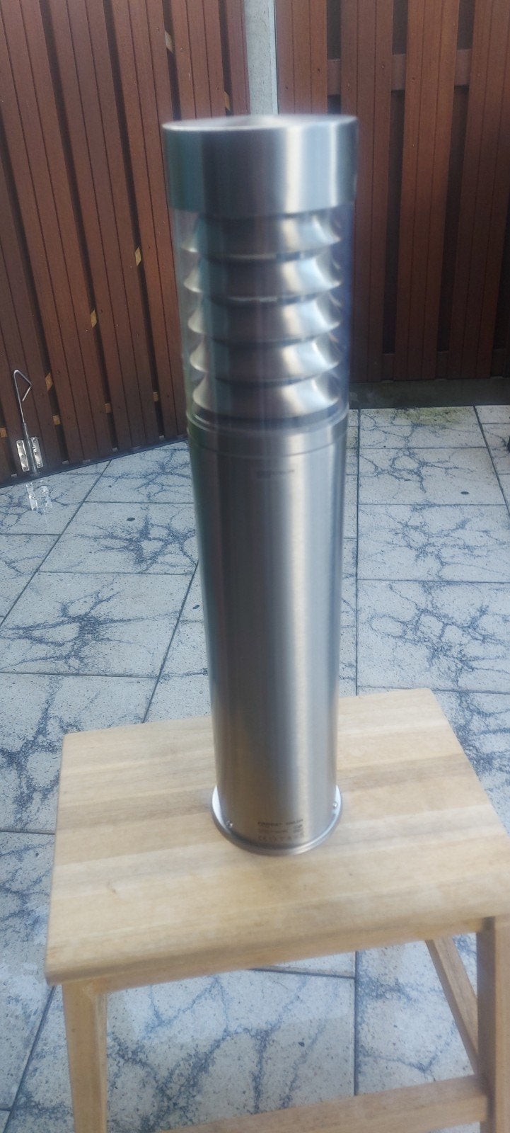 Tuinverlichting  rvs. E27 Nieuw., Ophalen, Minder dan 50 watt, Staande lamp, Nieuw