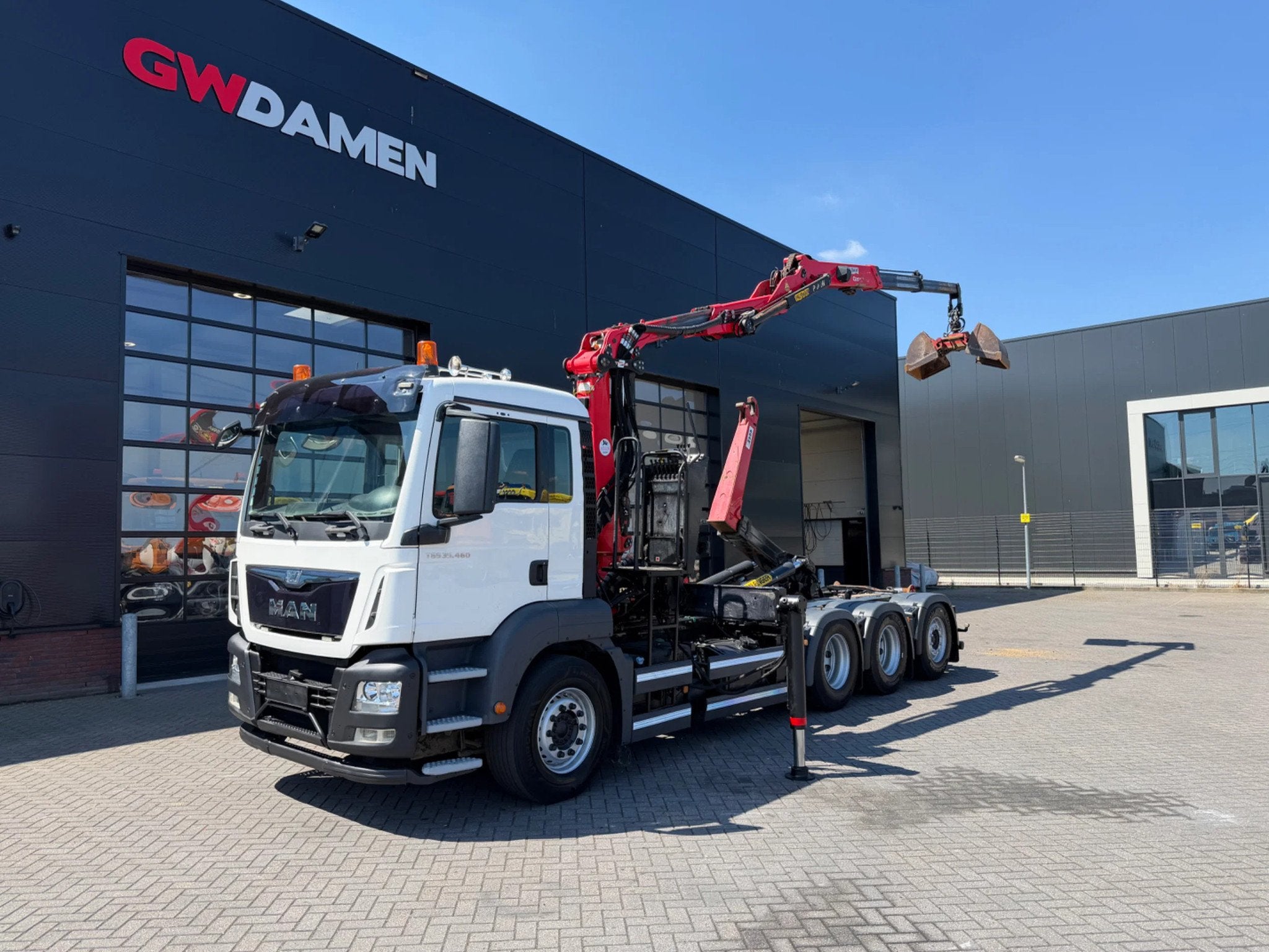 MAN TGS 35.460 8x4 Haaksysteem / Z kraan Euro 6 (bj 2017), Auto's, Vrachtwagens, Automaat, 460 pk, Euro 6, MAN