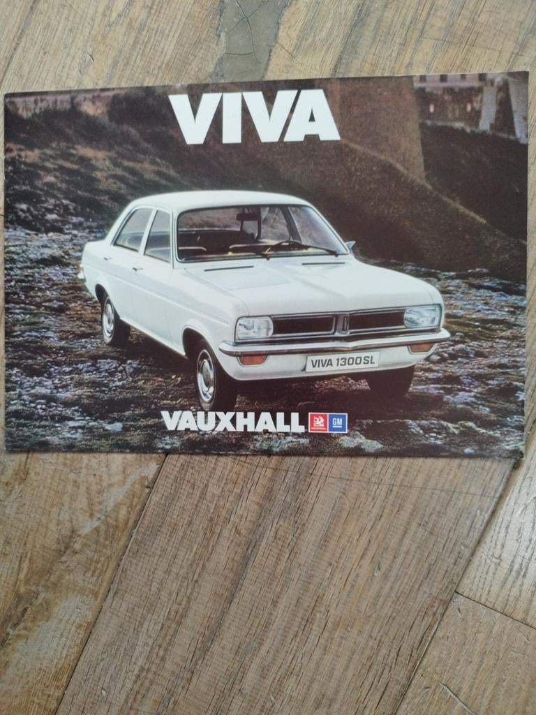 Vauxhall Viva brochure en technische bijlage uit 1972, Vauxhall, Ophalen of Verzenden, Zo goed als nieuw, Overige merken