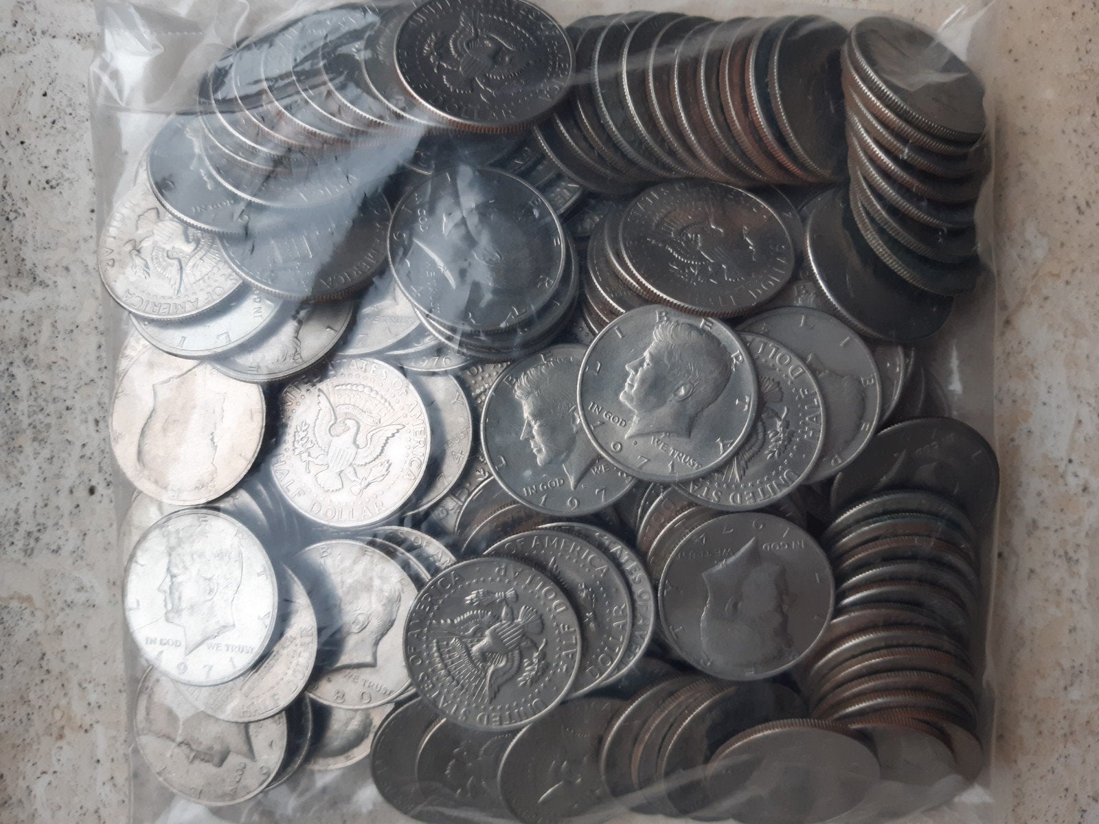 150 halve Kennedy dollars usa jaren 70 kk f.25.11, Ophalen, Noord-Amerika
