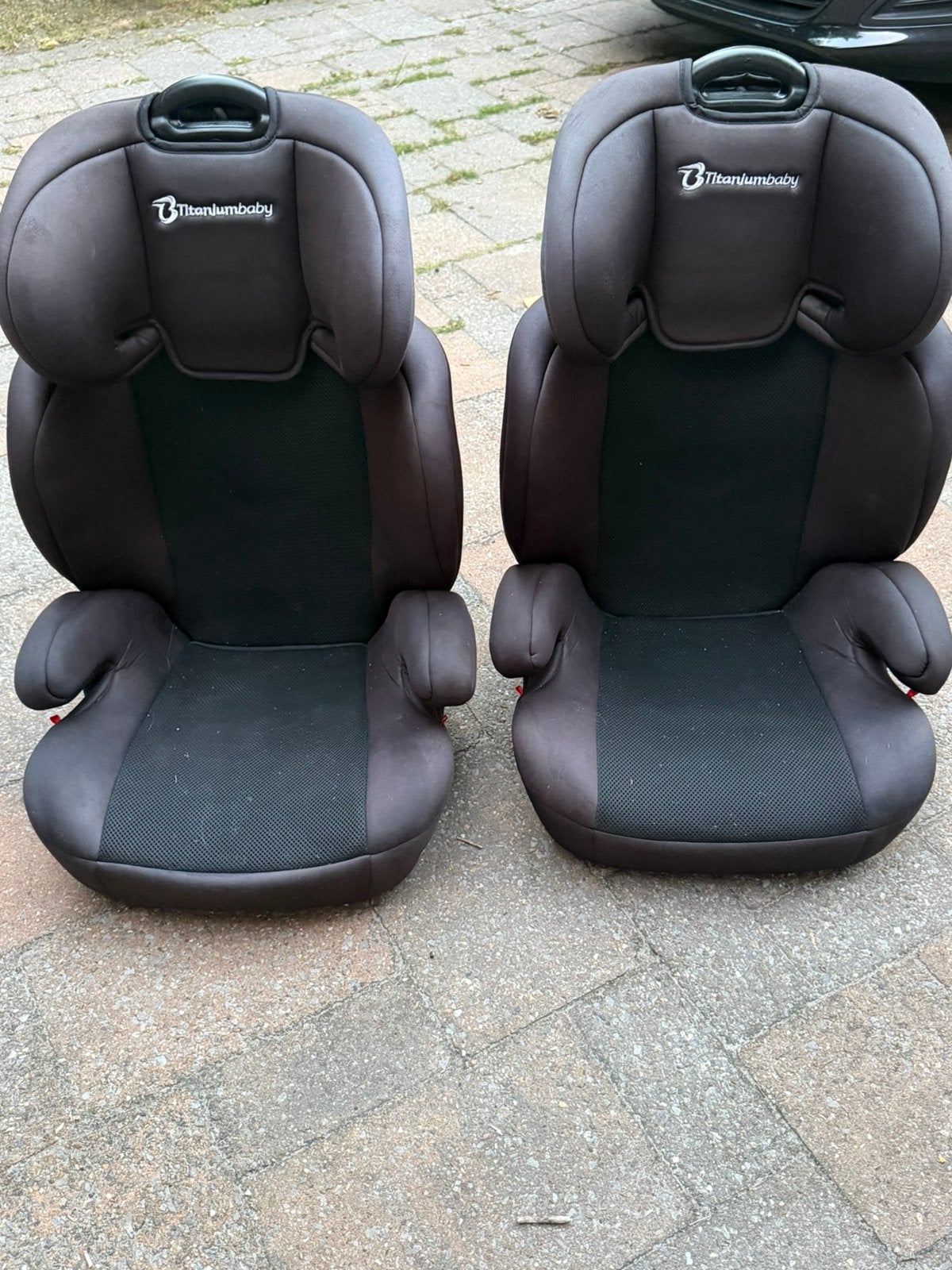 2 titaniumbaby zitjes, 15 t/m 36 kg, Verstelbare rugleuning, Ophalen, Overige merken