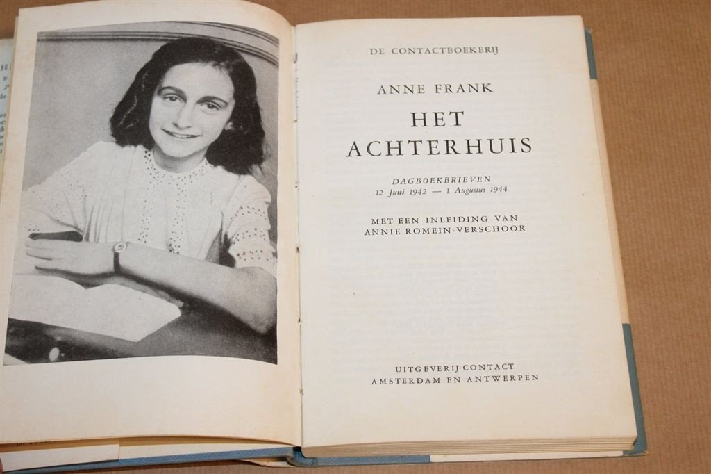 Het Achterhuis — Anne Frank, Vintage Uitgave 1957 + SO, Ophalen of Verzenden, Tweede Wereldoorlog, Gelezen, Overige onderwerpen