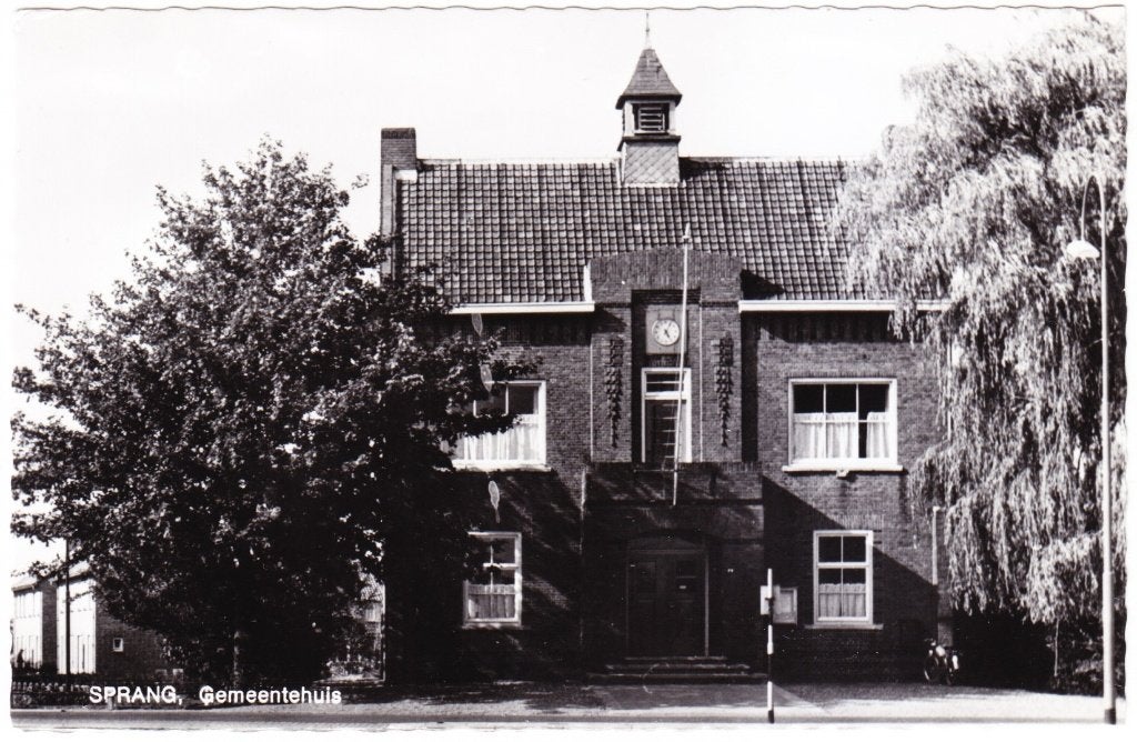 Sprang - Gemeentehuis, Verzenden, 1960 tot 1980, Ongelopen, Noord-Brabant
