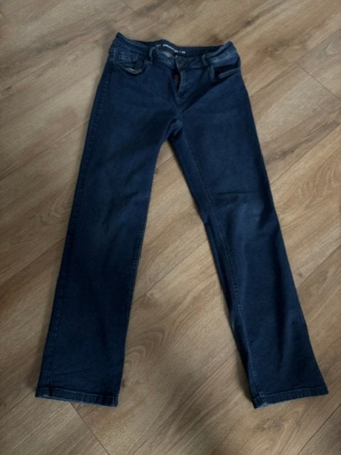 Donkerblauwe MS straight leg jeans, Blauw, Ophalen of Verzenden, Zo goed als nieuw, MS Mode