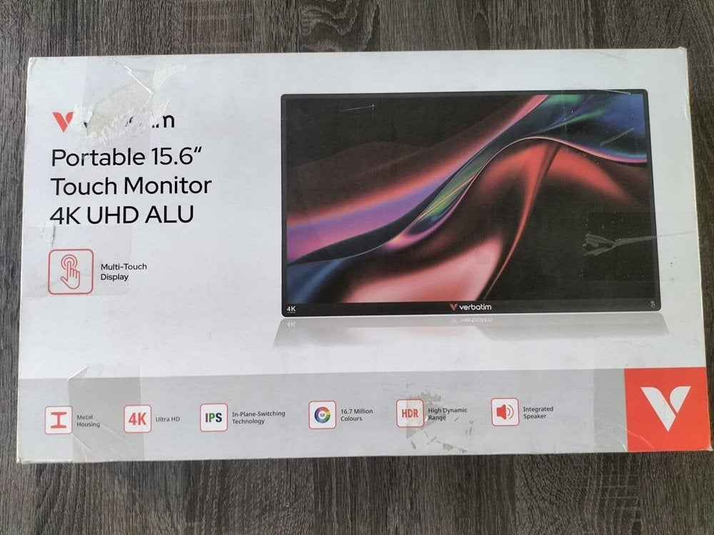 Verbatim portable monitor 15.6 4k, Computers en Software, Monitoren, Full HD, Zo goed als nieuw, LED, 60 Hz of minder