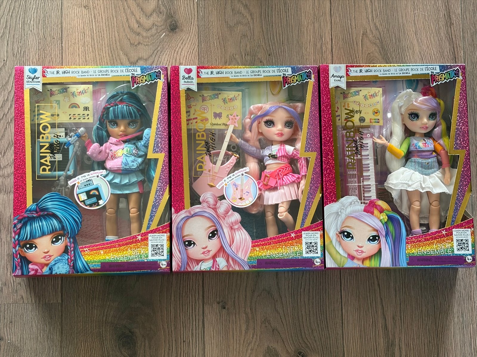 Rainbow High Junior High Rock Band Poppen Set (3 stuks), Ophalen of Verzenden, Nieuw, Overige typen