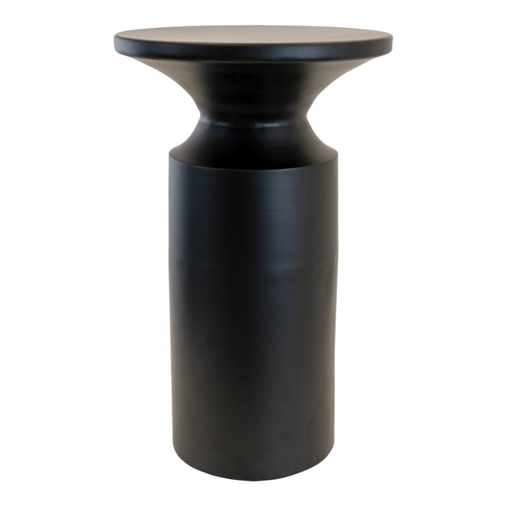 Bijzettafel louis metaal 33 cm zwart, Ophalen of Verzenden, Nieuw, Zwart, Metaal