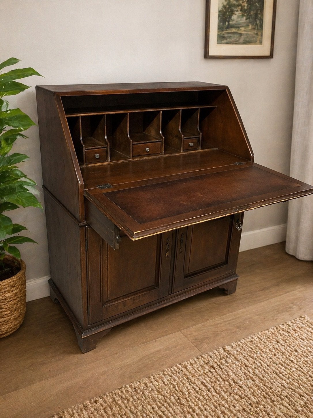 Bureau secretaire, Huis en Inrichting, Bureaus, Ophalen, Opbergruimte, Gebruikt, Hout