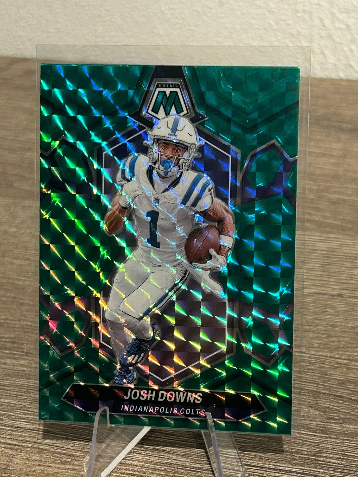 Josh Downs 2024 Panini Mosaic Basketball #95 Green, Ophalen of Verzenden, Zo goed als nieuw, Plaatje