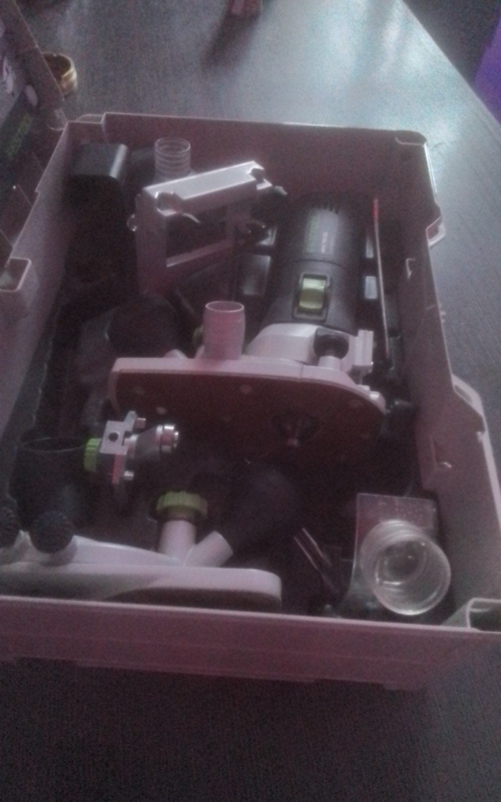 Festool mfk700eq met uitgebreide set frezen, Doe-het-zelf en Verbouw, Gebruikt, Ophalen of Verzenden, Bovenfrees, Festool