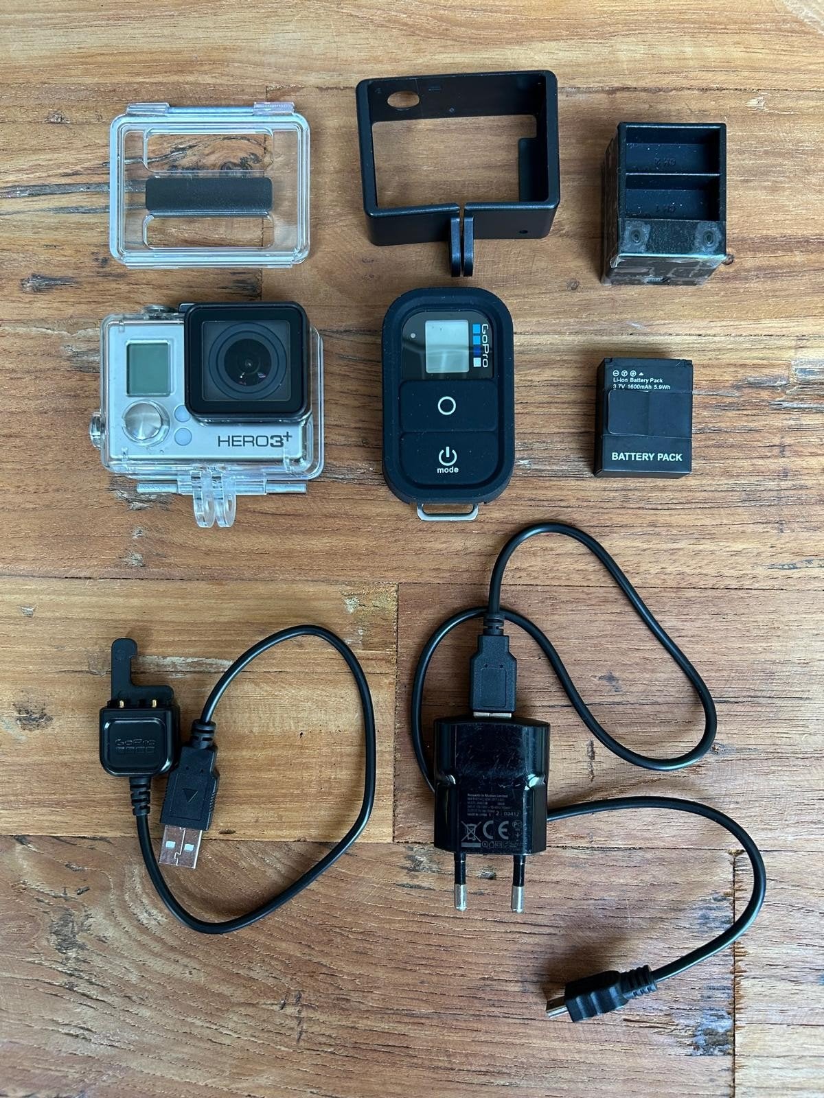 GoPro Hero3+ met afstandsbediening en accessoires, Ophalen of Verzenden, Gebruikt, GoPro