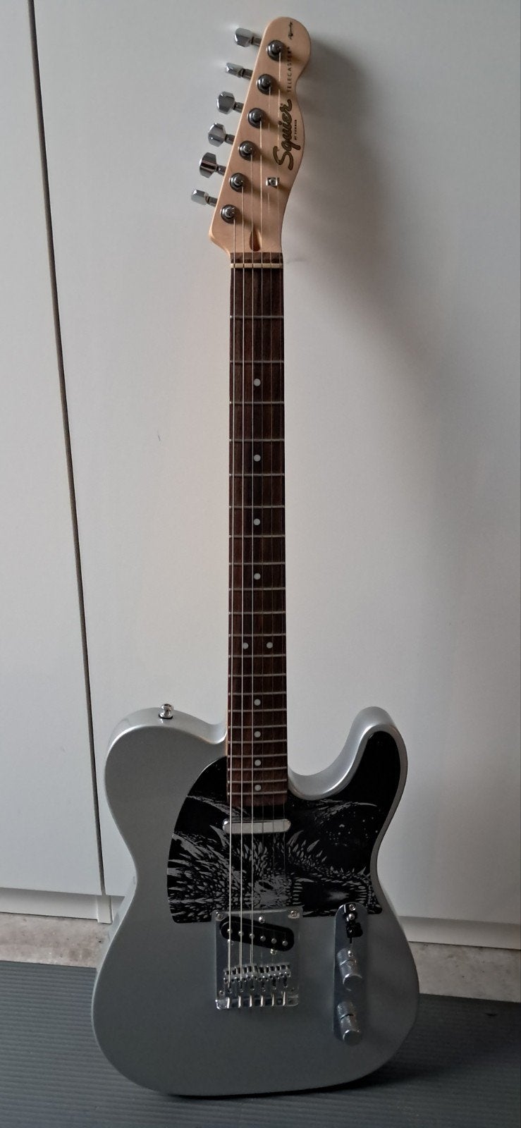 Squier Telecaster Affinity by Fender - Zilver metallic, Ophalen, Zo goed als nieuw, Solid body, Fender