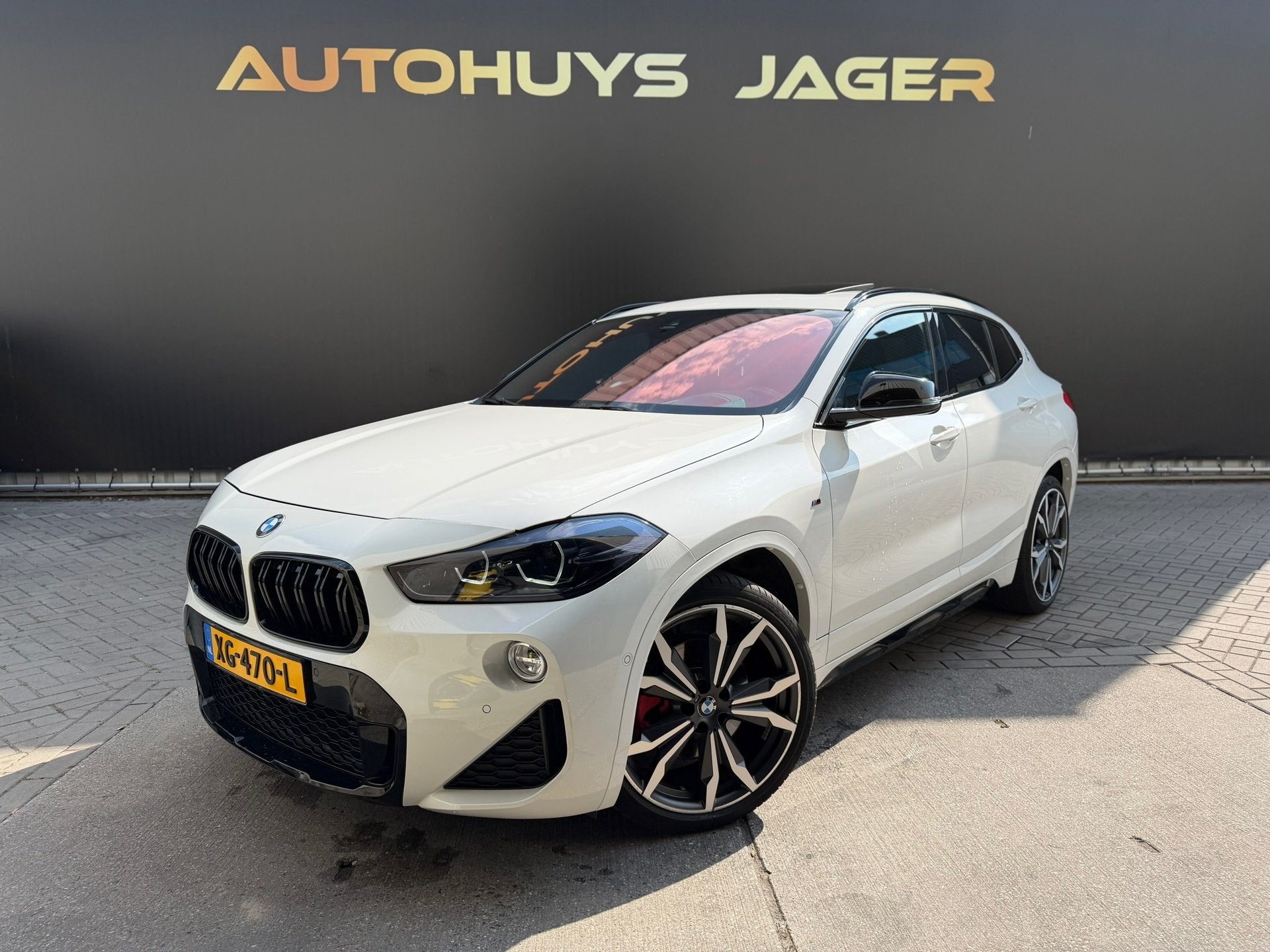 BMW X2 SDrive20i High Executive Pano Hud H&k Leder Camera Au, Auto's, X2, Euro 6, 1435 kg, Wit