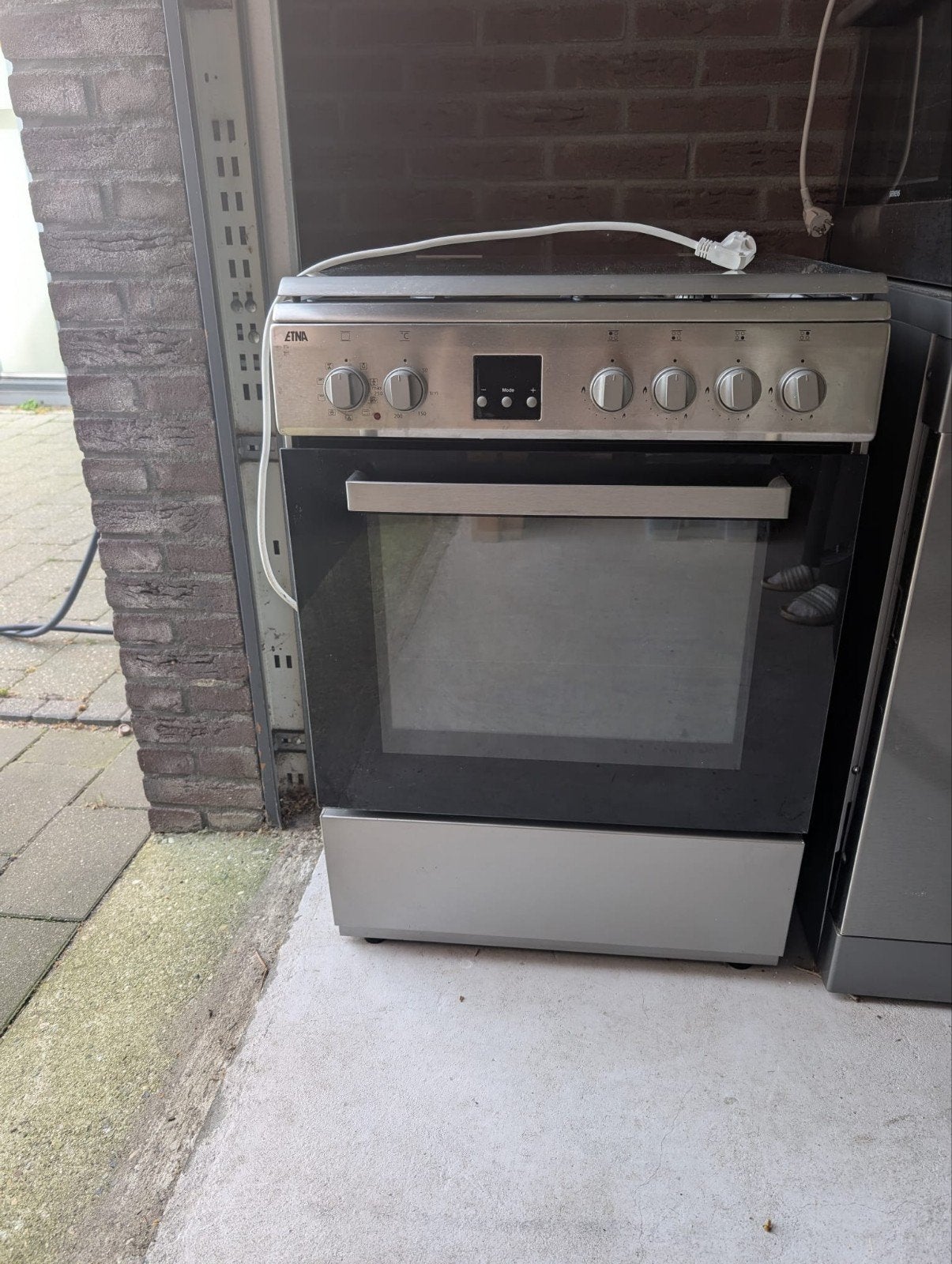 Gasfornuis met elektrische oven. Merk: Etna, Ophalen, Gebruikt, 4 kookzones, Gas