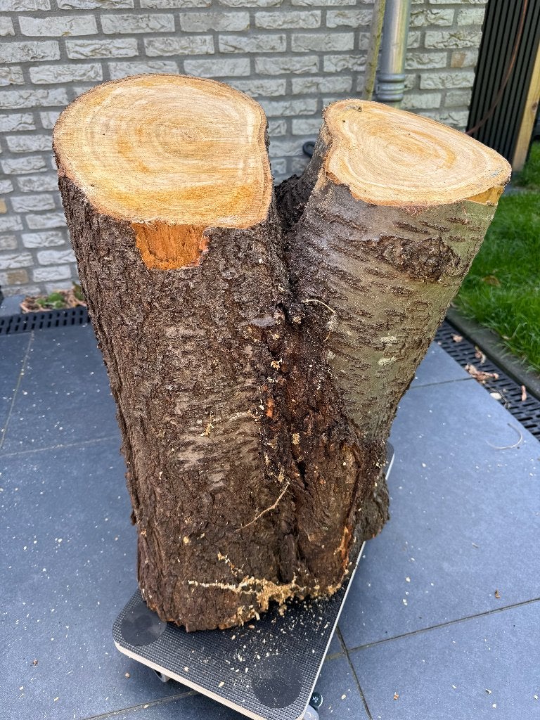 Haardhout hakblok - spijker slaan, Minder dan 3 m³, Ophalen, Overige houtsoorten, Stammen