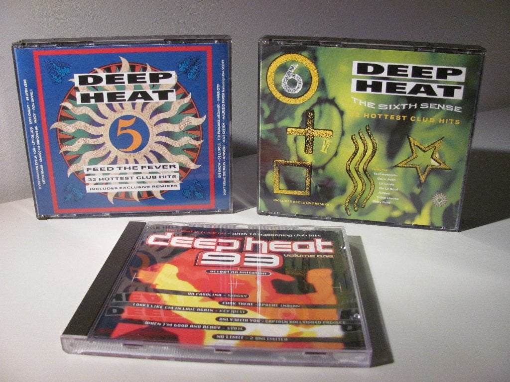 3x Deep Heat CD ( 5 + 6 + 93 ), Cd's en Dvd's, Cd's | Dance en House, Ophalen of Verzenden, Gebruikt, Overige genres