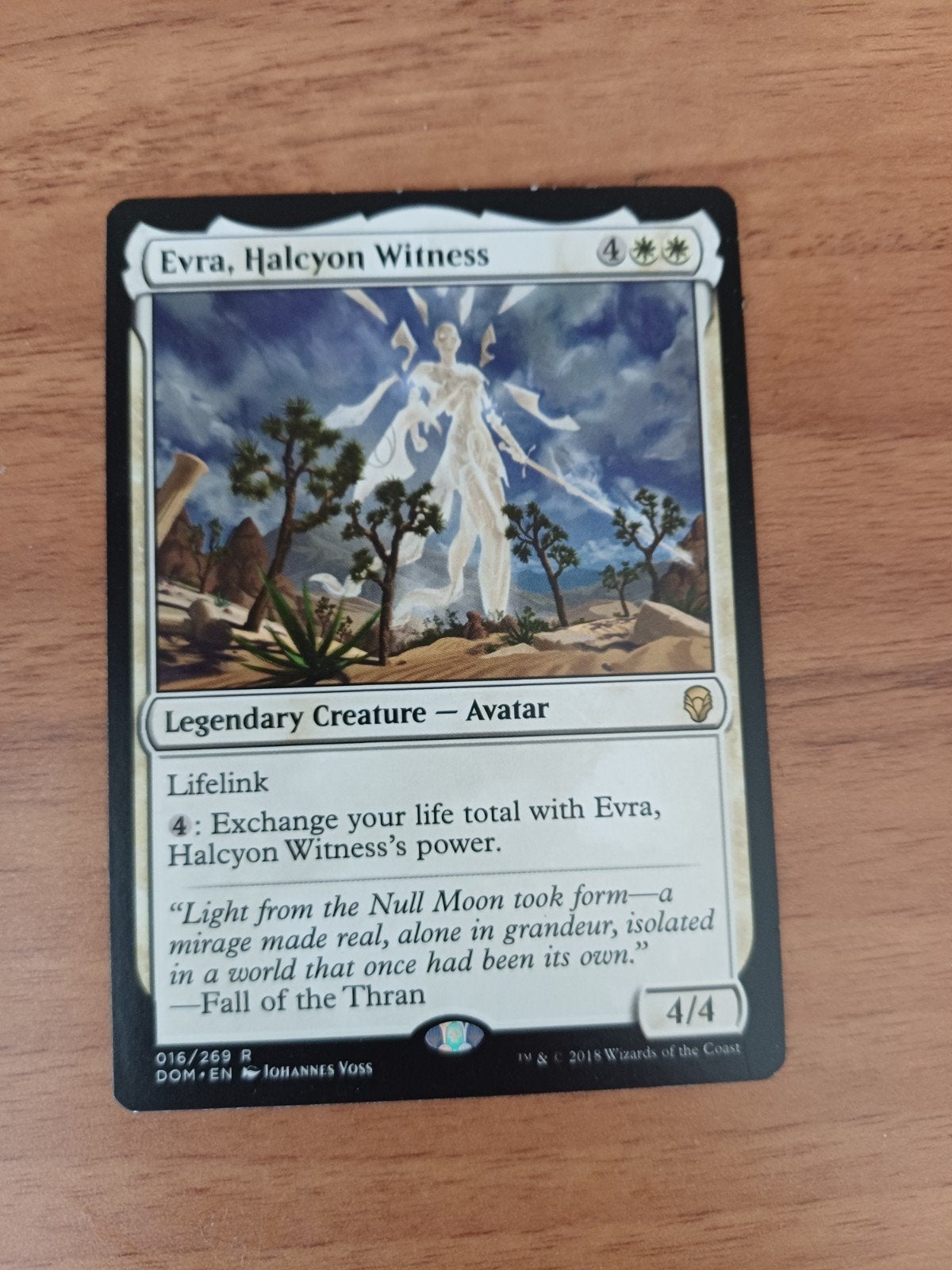 Magic: The Gathering - Evra, Halcyon Witness (DOM), Ophalen of Verzenden, Zo goed als nieuw, Losse kaart