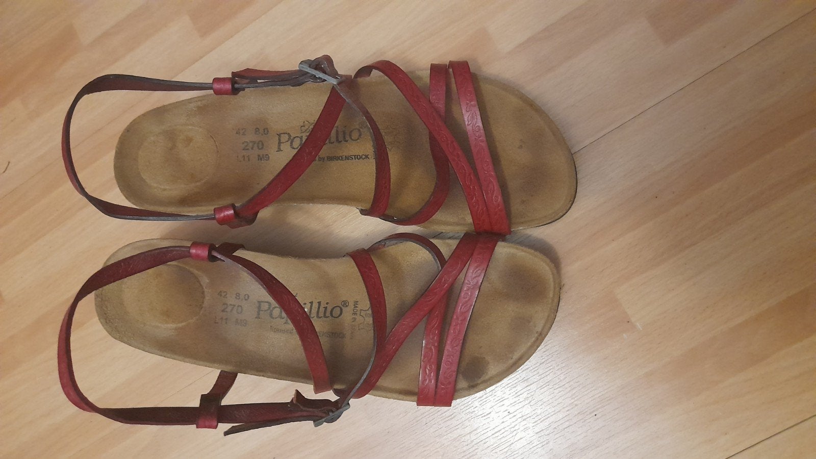 Birkenstock Papillio sandaal met hakje, maat 42, Roze, Gedragen, Sandalen of Muiltjes, Ophalen of Verzenden