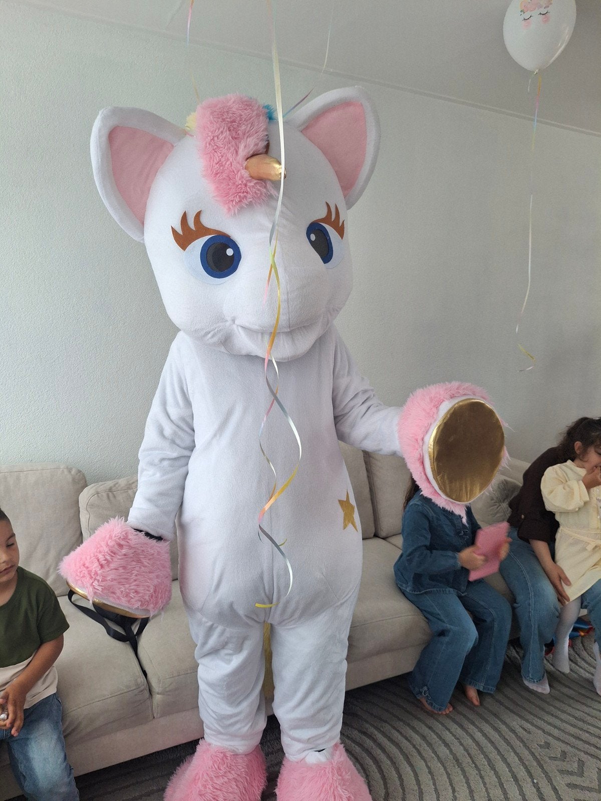 unicorn mascotte te huur, Ophalen, Zo goed als nieuw, Overige