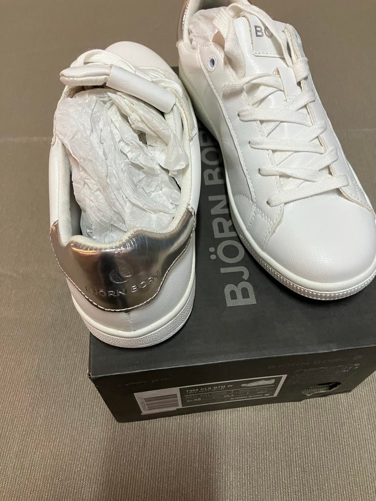Nieuwe Björn Borg dames sneakers maat 38 wit/zilver, Ophalen of Verzenden, Nieuw, Wit, Sneakers of Gympen