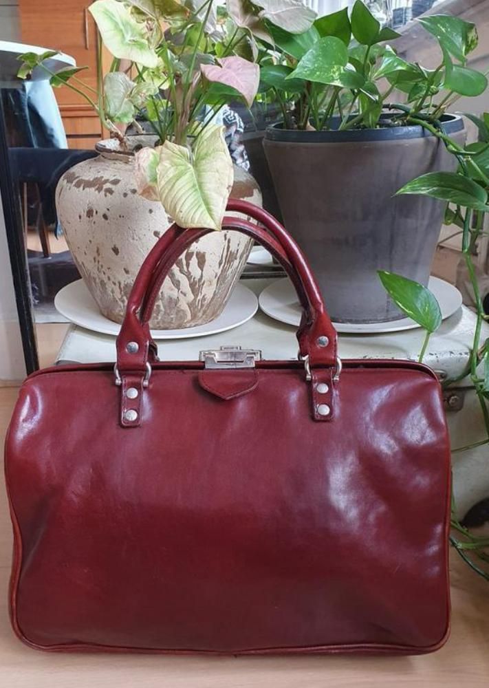 Summer Sale : The Doctor Mutsaers cognac leren dokters tas, 30 tot 40 cm, Minder dan 30 cm, Mutsaers, Aktetas of Boekentas