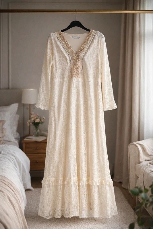Te koop: Nieuw dames zomerjurk - Crème-wit, Wit, Nieuw, Ophalen of Verzenden, Maat 36 (S)