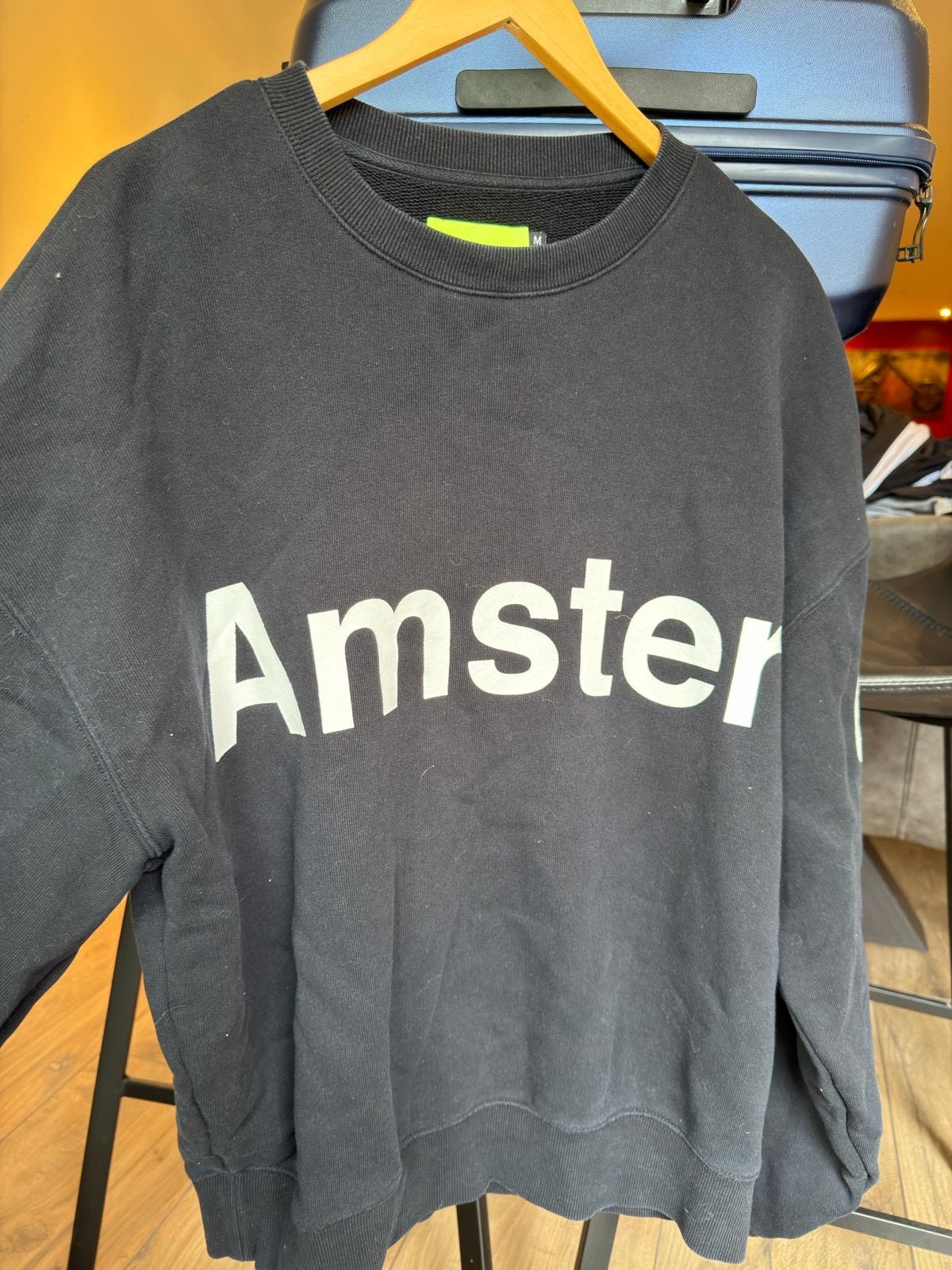 New Amsterdam Surf Association Amster sweater, Ophalen of Verzenden, Zo goed als nieuw, Maat 48/50 (M), Zwart