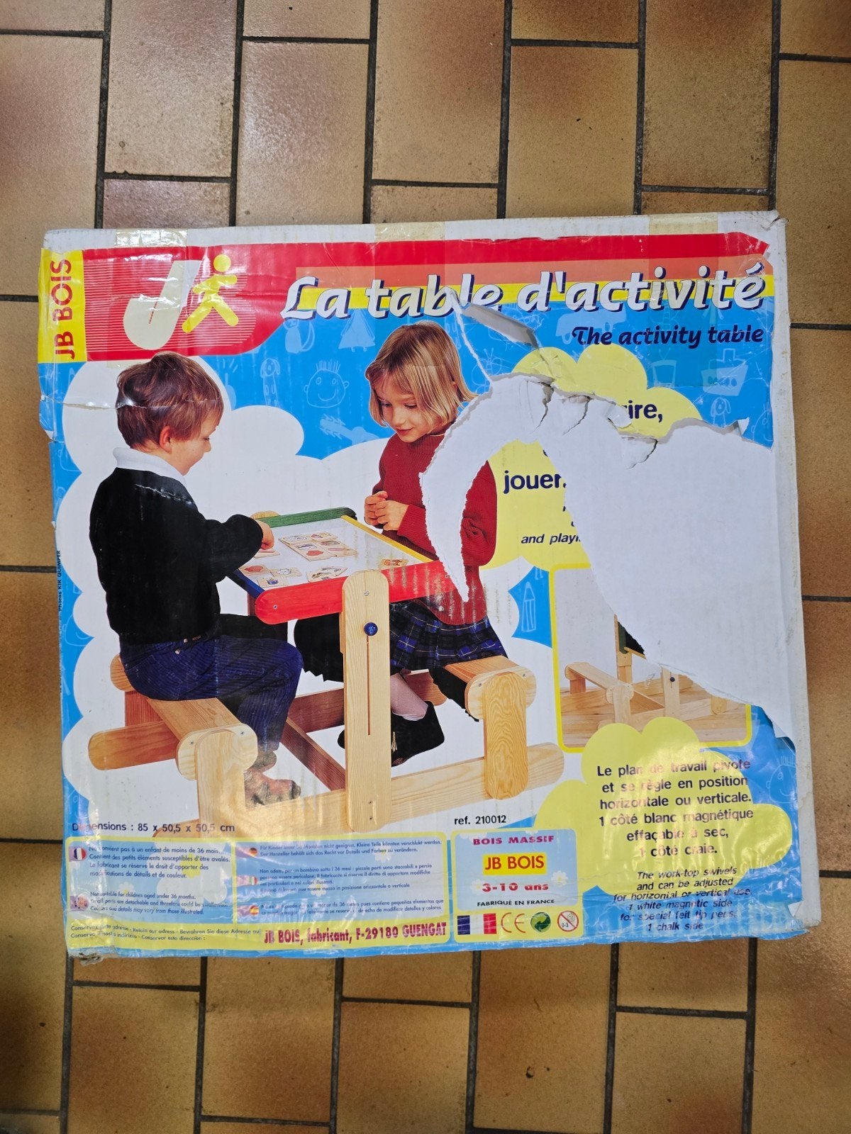 Activiteitentafel voor peuters (verstelbaar), Ophalen, Nieuw