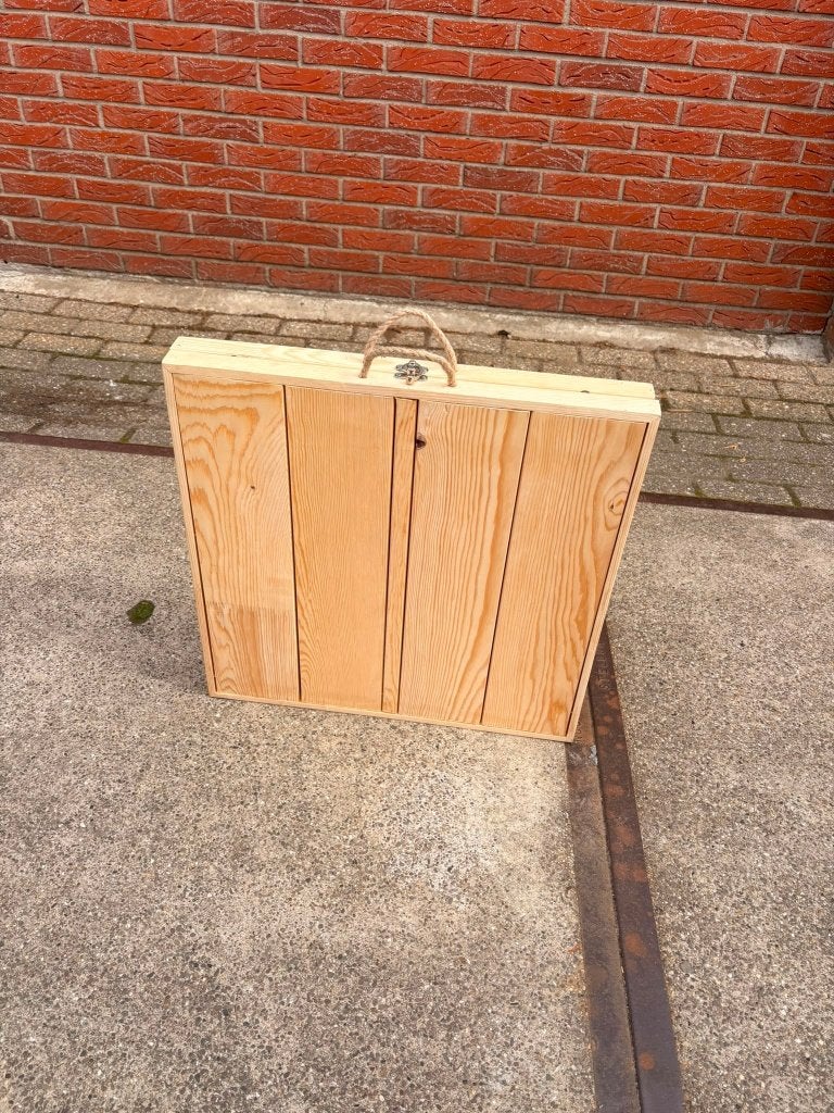 Campingtafel inklapbaar – Houten lage tafel | 110 x 55 cm, Caravans en Kamperen, Ophalen of Verzenden, Zo goed als nieuw, Campingtafel