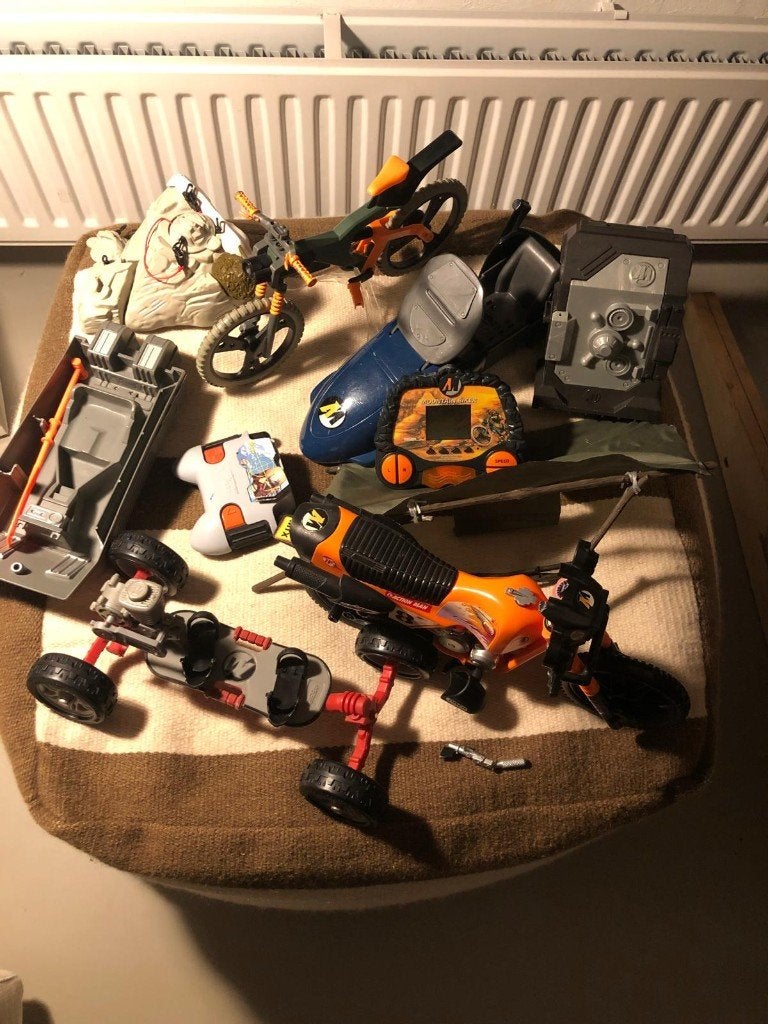 Action man speelgoed voertuigen snowboard fiets motor, Verzenden, Zo goed als nieuw