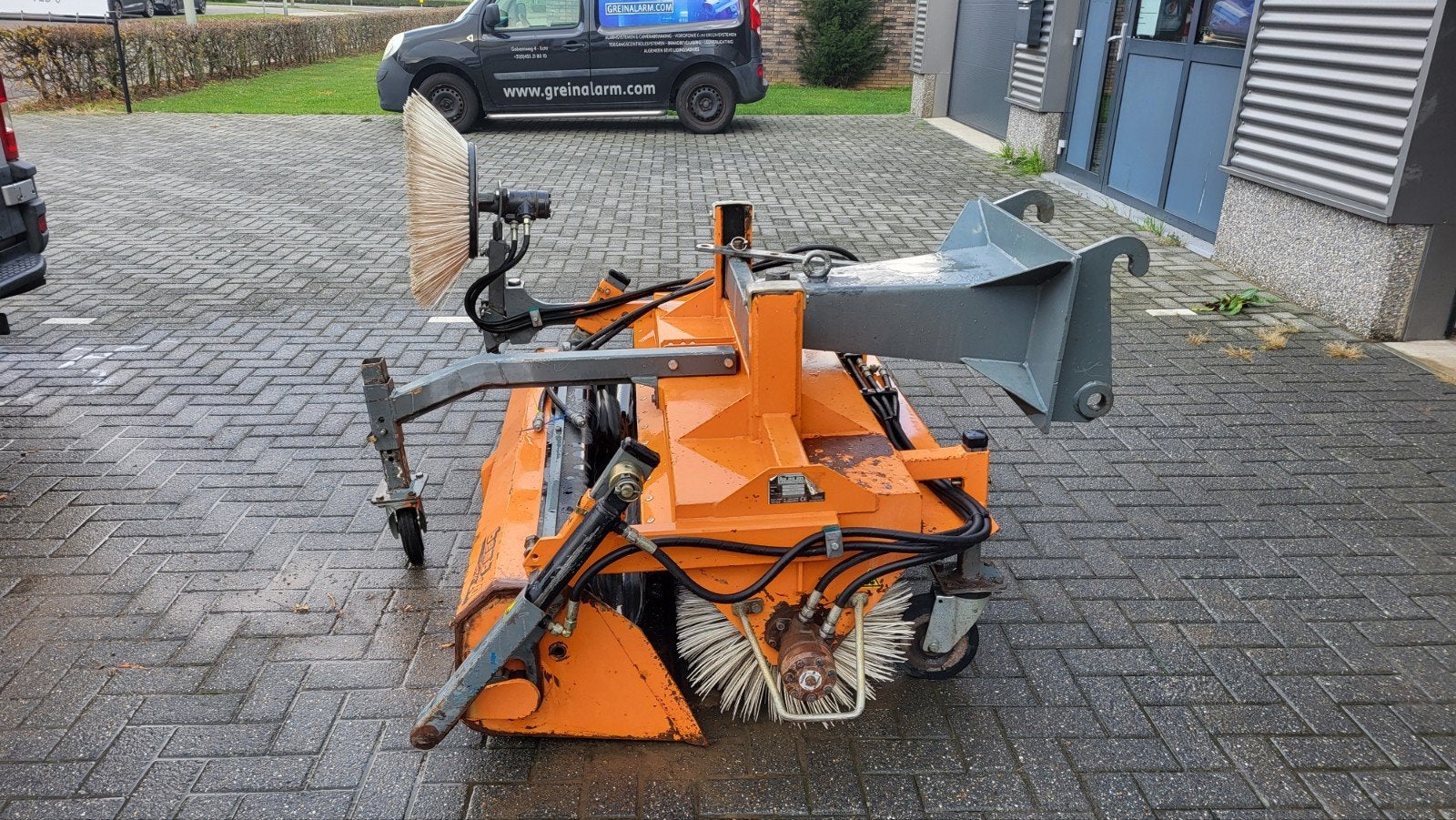 Bema Hydr. veegborstel 1,5 mtr + zijborstel passend Giant, Ophalen, Gebruikt, Bema