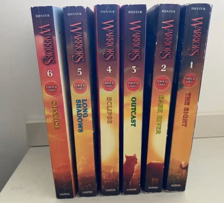 alle 6 boeken derde reeks Warriors, Erin Hunter, Ophalen of Verzenden, Zo goed als nieuw, Fictie