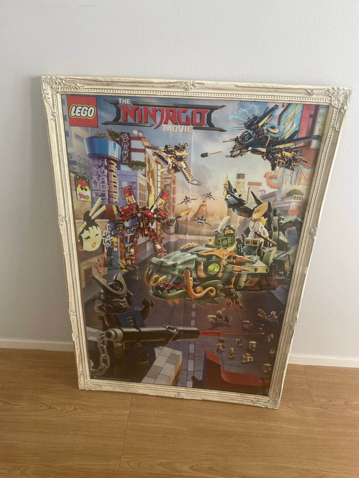 Lego Ninjago Movie Poster in lijst, Kinderen en Baby's, Ophalen, Gebruikt, Lego, Overige typen