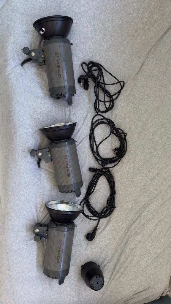 Visico VC-400HH 220V SB Studio Lighting plus trigger, Ophalen, Gebruikt, Lamp of Flitsset