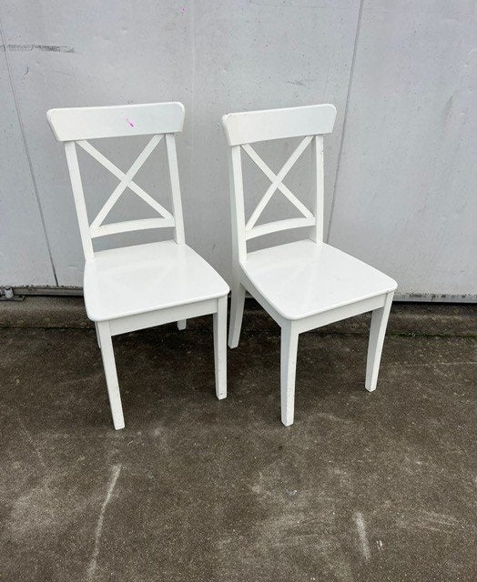 40 stuks houten bistro horeca cafe thonet stoelen kleur wit, Ophalen, Wit, Zo goed als nieuw, Vijf, Zes of meer stoelen