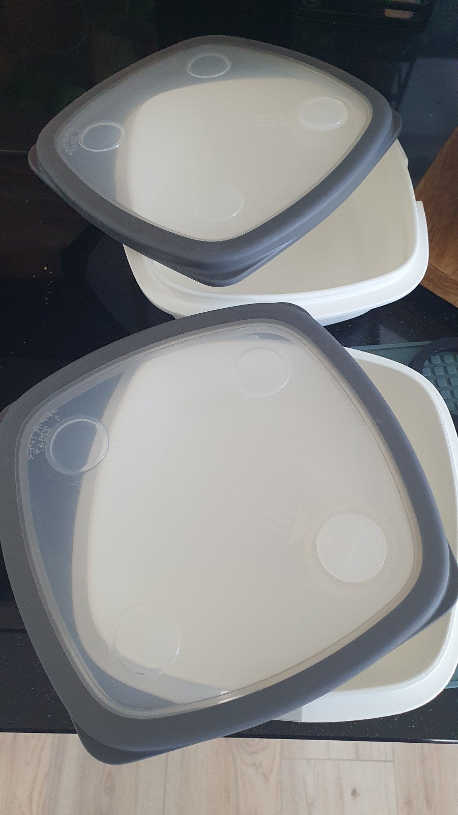 Plastic vershoudbakjes ikea 2x, Ophalen of Verzenden, Gebruikt, BPA-vrij