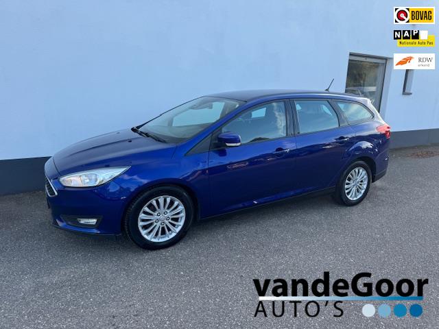 Ford Focus Wagon 1.0 Lease Edition, '17, 100% onderhouden, l, Gebruikt, Blauw, Handgeschakeld, 1216 kg
