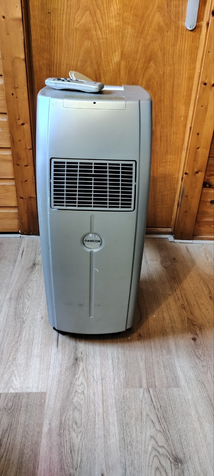 Goed werkende Amcor mobiele airco met afstandsbediening, Ophalen, Gebruikt, Minder dan 60 m³, 3 snelheden of meer